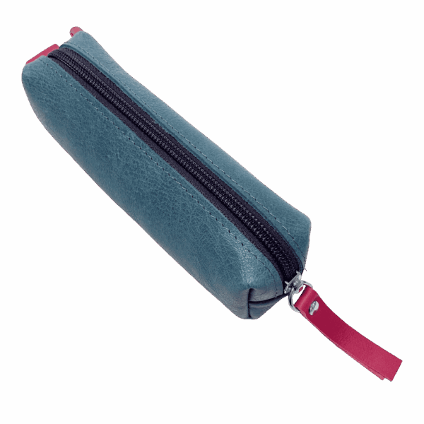 Klein Pennen-etui blauw