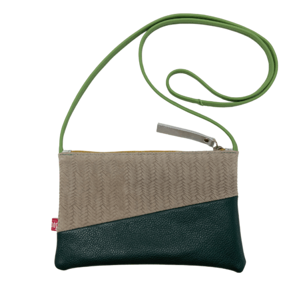 Tasje Lefty groen beige